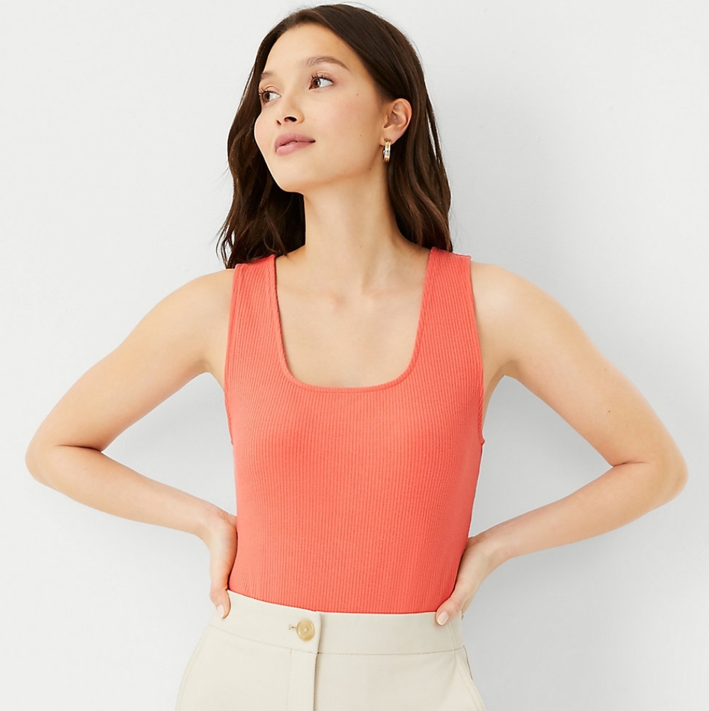 Ann Taylor square neck tank - sz L